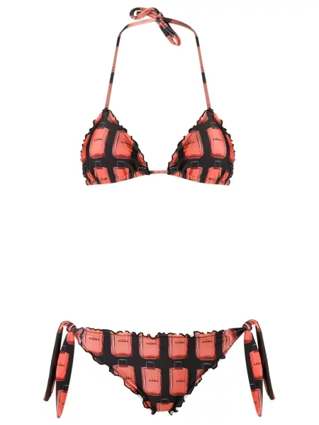 Bikini Amir Slama cu volane negru