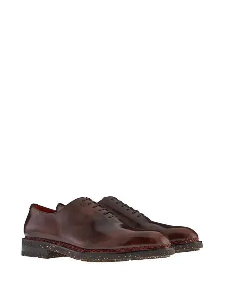 Oxford Ferragamo din piele maro