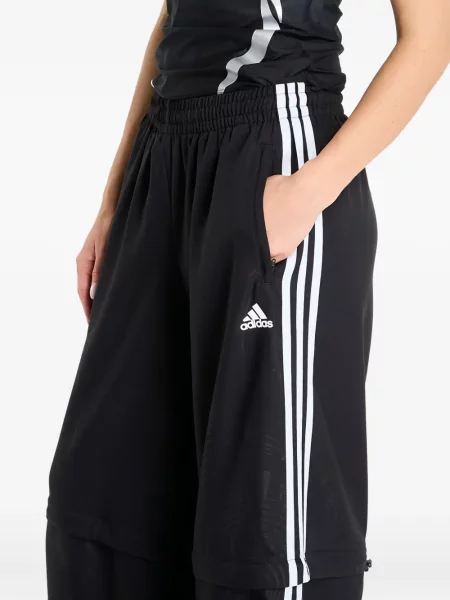 Șosete Adidas cu dungi cu tepi plasă maro