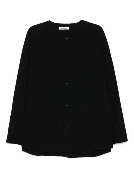 Вълнена риза Attachment в тропически десен черно