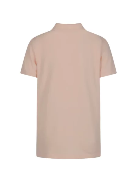 Polo Maison Kitsune cu broderie roz