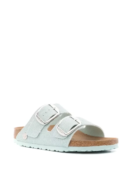 Sandale Birkenstock din canvas verde