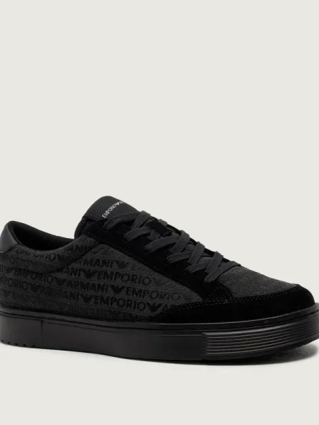 Emporio Armani Sneakers | piele întoarsă negru