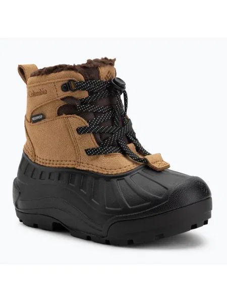 Gyerek hócsizmák Columbia Youth Powderbug Alpine Sahara/Black. Méret: 33 EU fekete