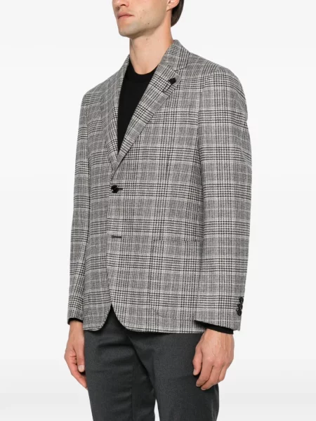 Sacou Lardini în carouri albastru