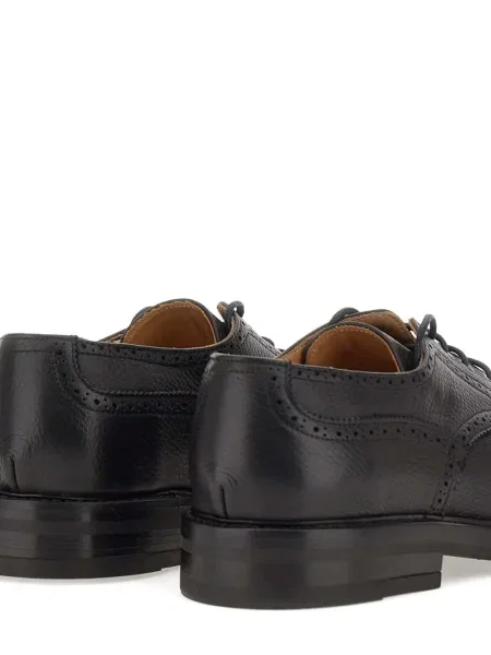 Pantofi derby Duca Heritage din piele negru