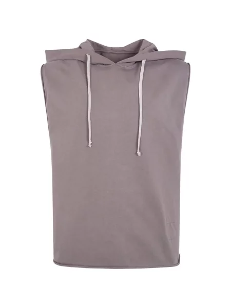 Hanorac cu glugă Rick Owens Drkshdw fără mâneci cu cordon