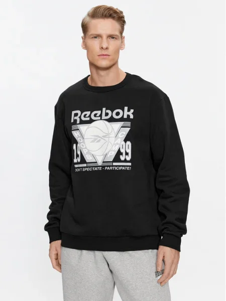 Класически суитчър Reebok с принт черно