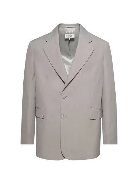Sacou Mm6 Maison Margiela cu un singur rând de nasturi gri
