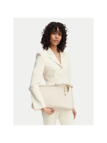 Furla Дамска чанта Debby M CN бял