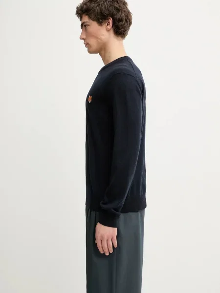 Maison Kitsuné pulover de lână Fox Head Merino Regular