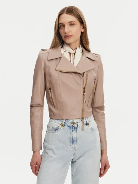 Elisabetta Franchi Geacă de piele bej