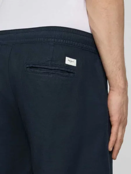 Szorty chinos o kroju relaxed fit z mieszanki bawełny i lnu Pepe Jeans