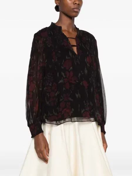 Bluză Ba&sh cu model floral cu imagine negru