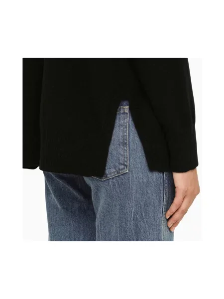 Sweter Roberto Collina z kaszmiru czarny