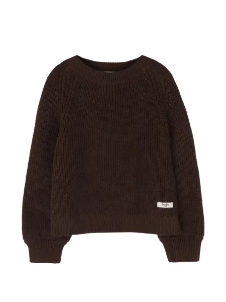 Sweter dziecięcy Baje Studio brązowy