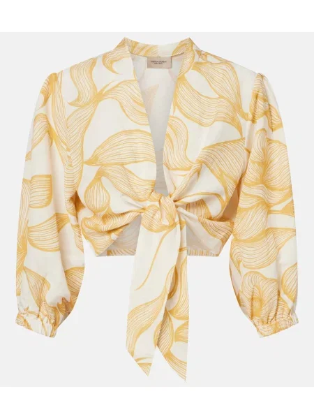 Top Adriana Degreas z nadrukiem biały