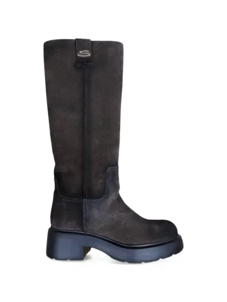 Botine Santoni cu platformă gri