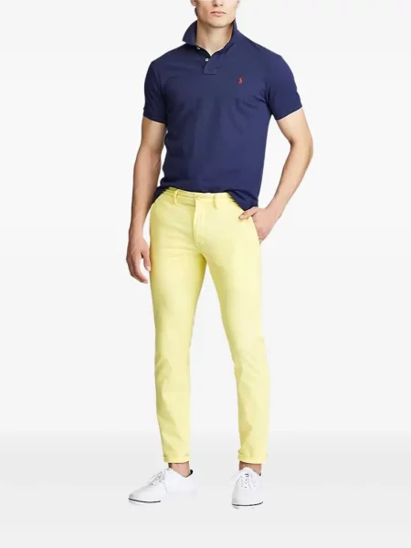 Froté široký pruhovaný šál Polo Ralph Lauren modrý