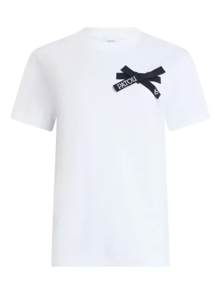 Koszulka Patou z kokardką biała