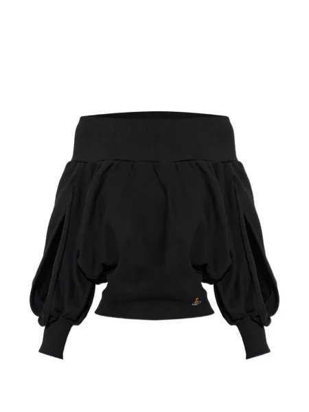 Top Vivienne Westwood cu umerii deschiși negru