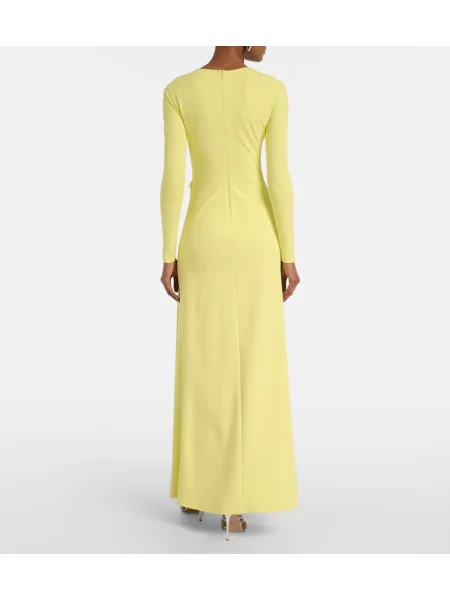 Rochie Roland Mouret cu model floral galben