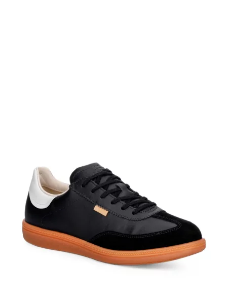 Top Ecco din piele negru
