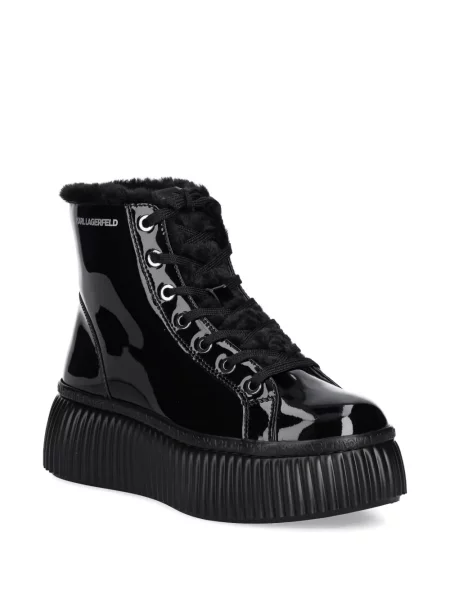 Cizme scurte Karl Lagerfeld din piele negru