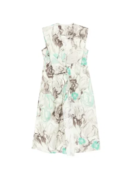 Rochie Jnby cu model floral cu imagine verde