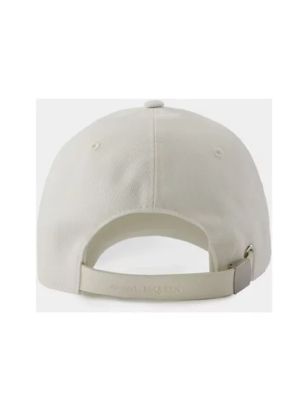 Czapka z daszkiem Alexander Mcqueen z logo biała