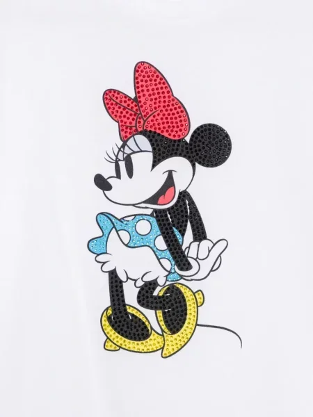 Stras tricou Liu Jo alb