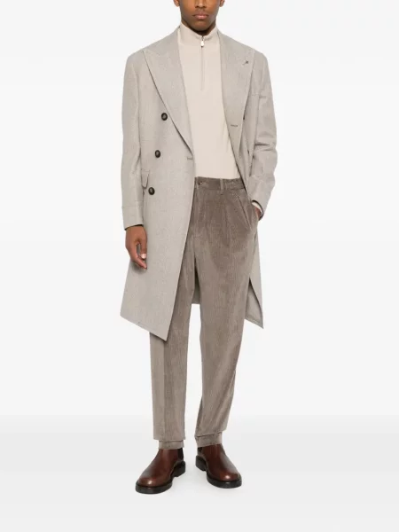 Pantaloni Tagliatore de catifea cord maro