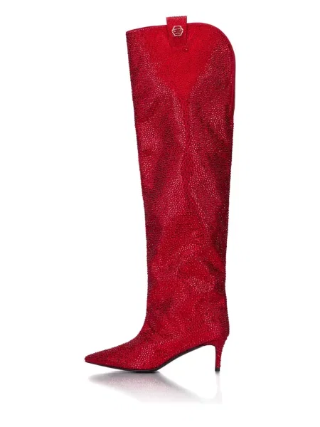 Botine Philipp Plein roșu