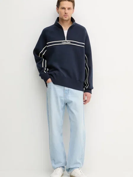 Pulover Calvin Klein Jeans modra