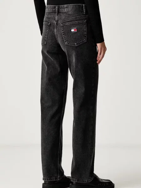 Tommy Jeans Jeansy Sophie Straight Fit czarny