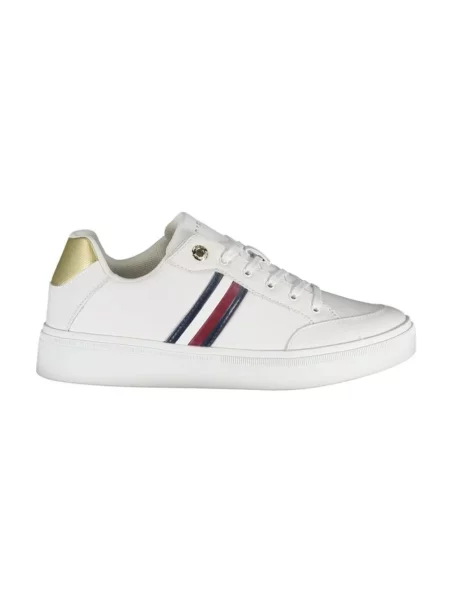 Trampki Tommy Hilfiger skórzane sznurowane białe
