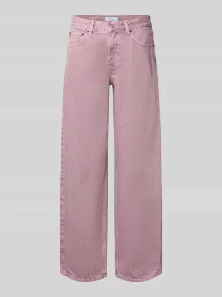 Jeansy z szerokimi nogawkami w 5 kieszeni model INCH' Topshop