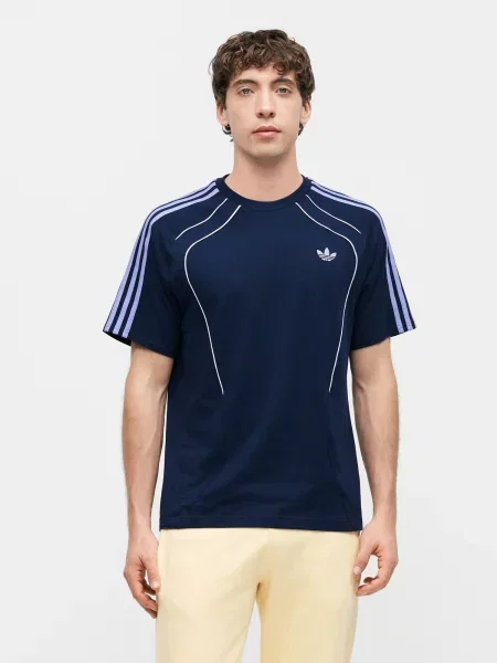 ADIDAS ORIGINALS Tričko Spacer Teamgeist námornícka modrá / svetlomodrá biela
