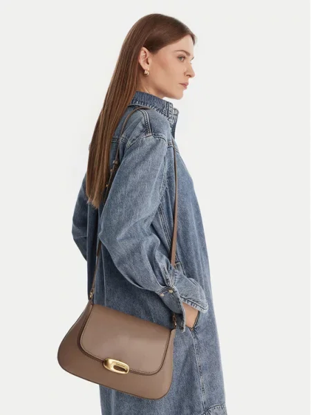 Torebka Calvin Klein beżowa