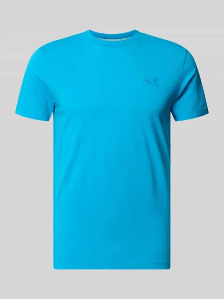 T-shirt z okrągłym dekoltem i wyhaftowanym logo Superdry