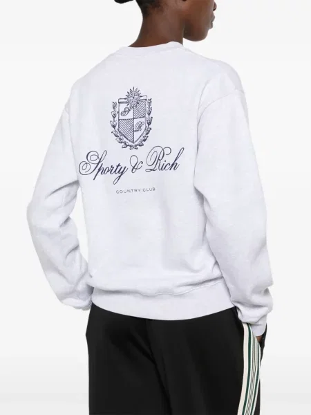 Φούτερ Sporty & Rich με σχέδιο γκρι