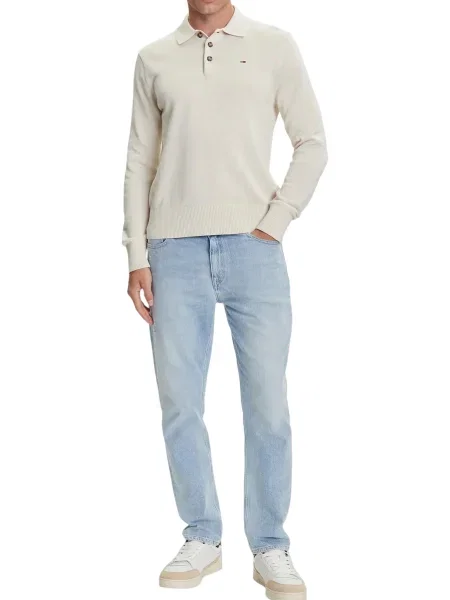 Polo majica Tommy Hilfiger Jeans modra