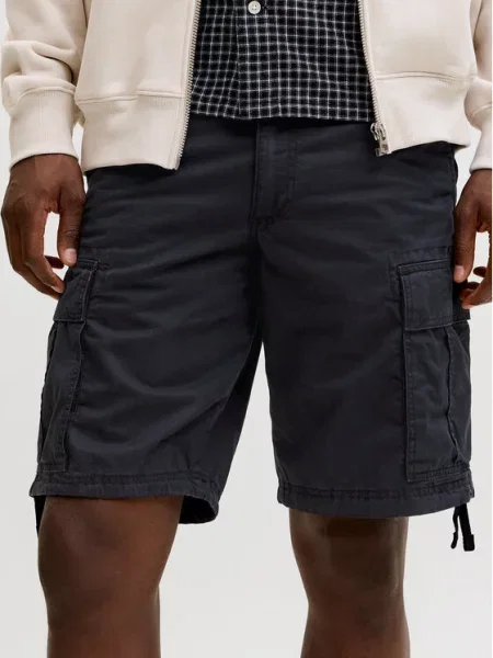 Jack & Jones Szövet rövidnadrág Cole Frank fekete