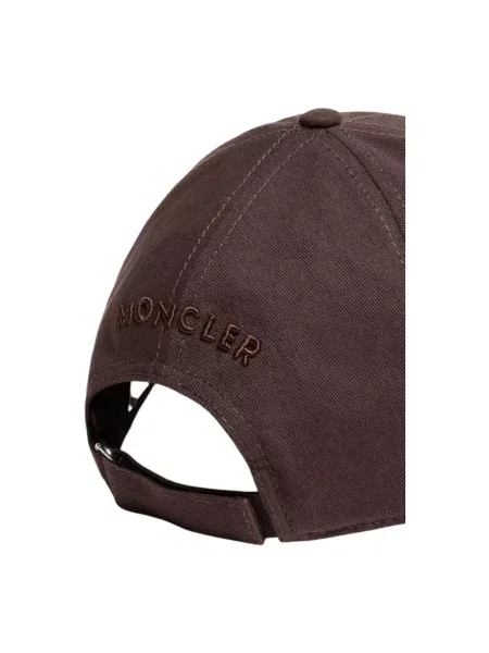 Czapka z daszkiem Moncler brązowa