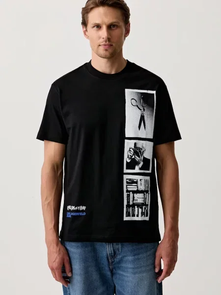 Karl Lagerfeld Jeans tricou pentru bărbați din negru