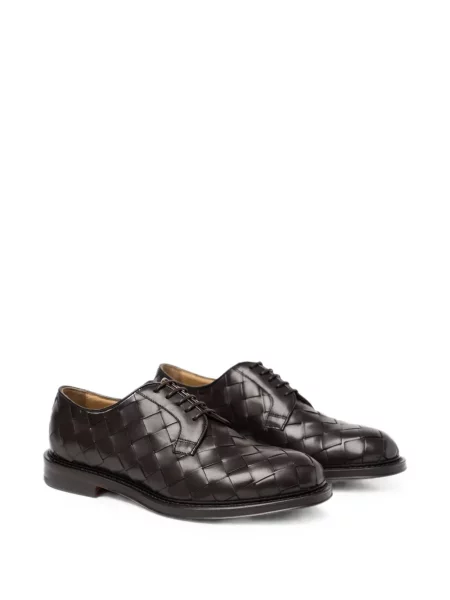 Pantofi derby Scarosso din piele maro