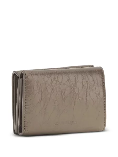 Bőr pénztárca Balenciaga szürke