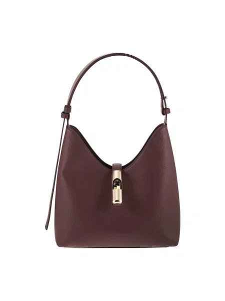 Torebka hobo Furla skórzana brązowa
