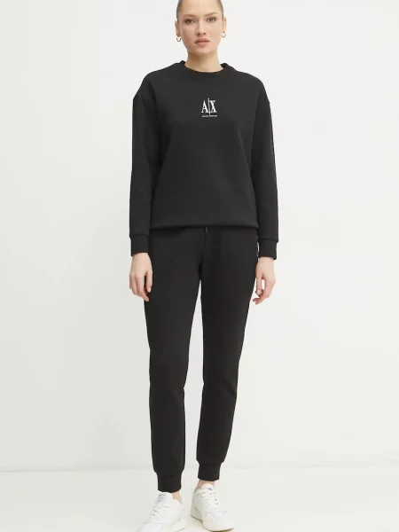 Спортивні штани Armani Exchange однотонні чорний