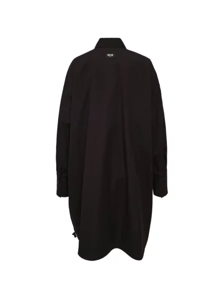 Gulerat rochie tip cămașă Msgm negru